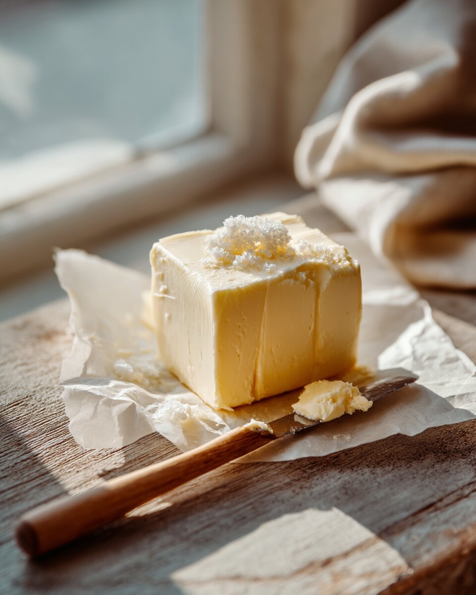 Butter: cultured, salted, European