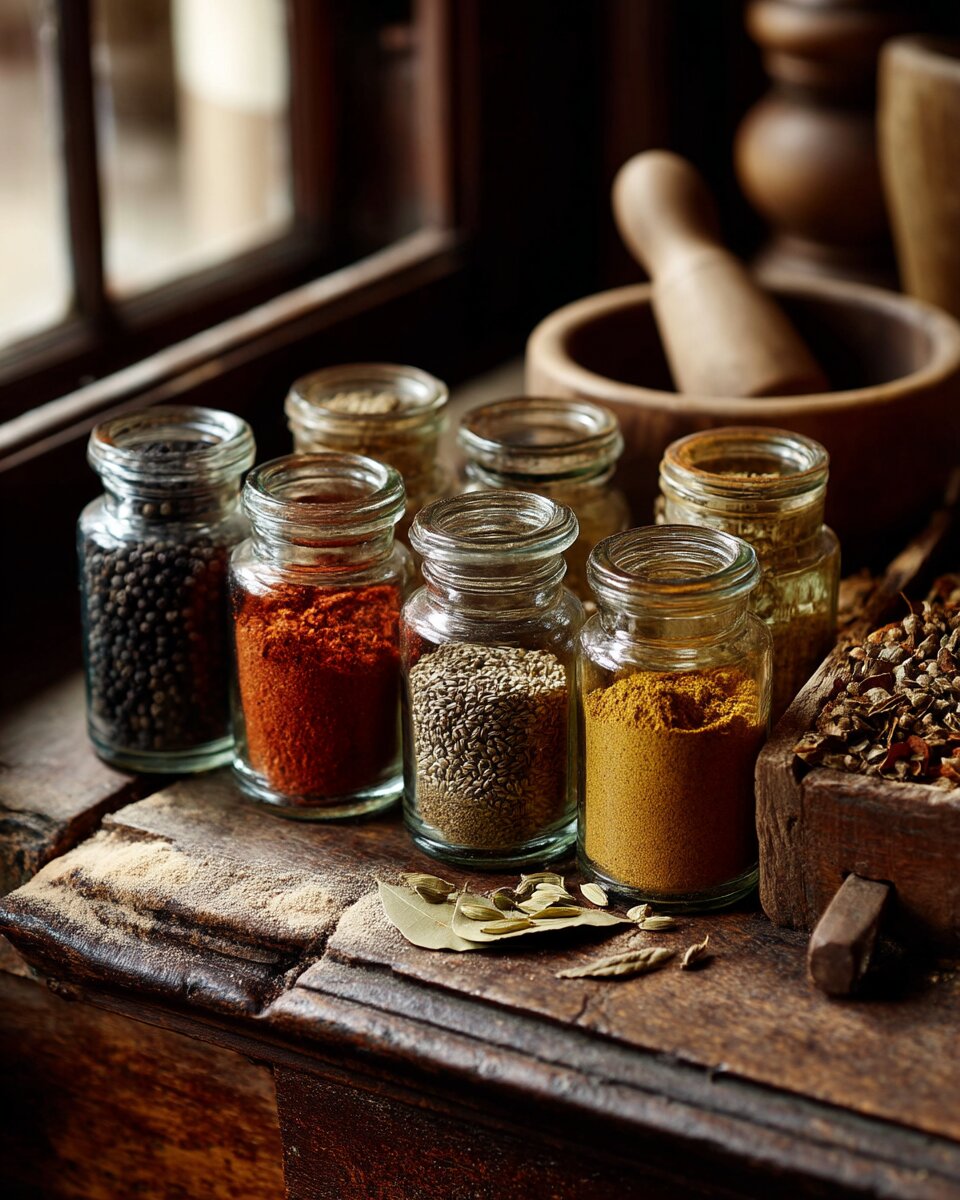 The fifteen spices we actually use