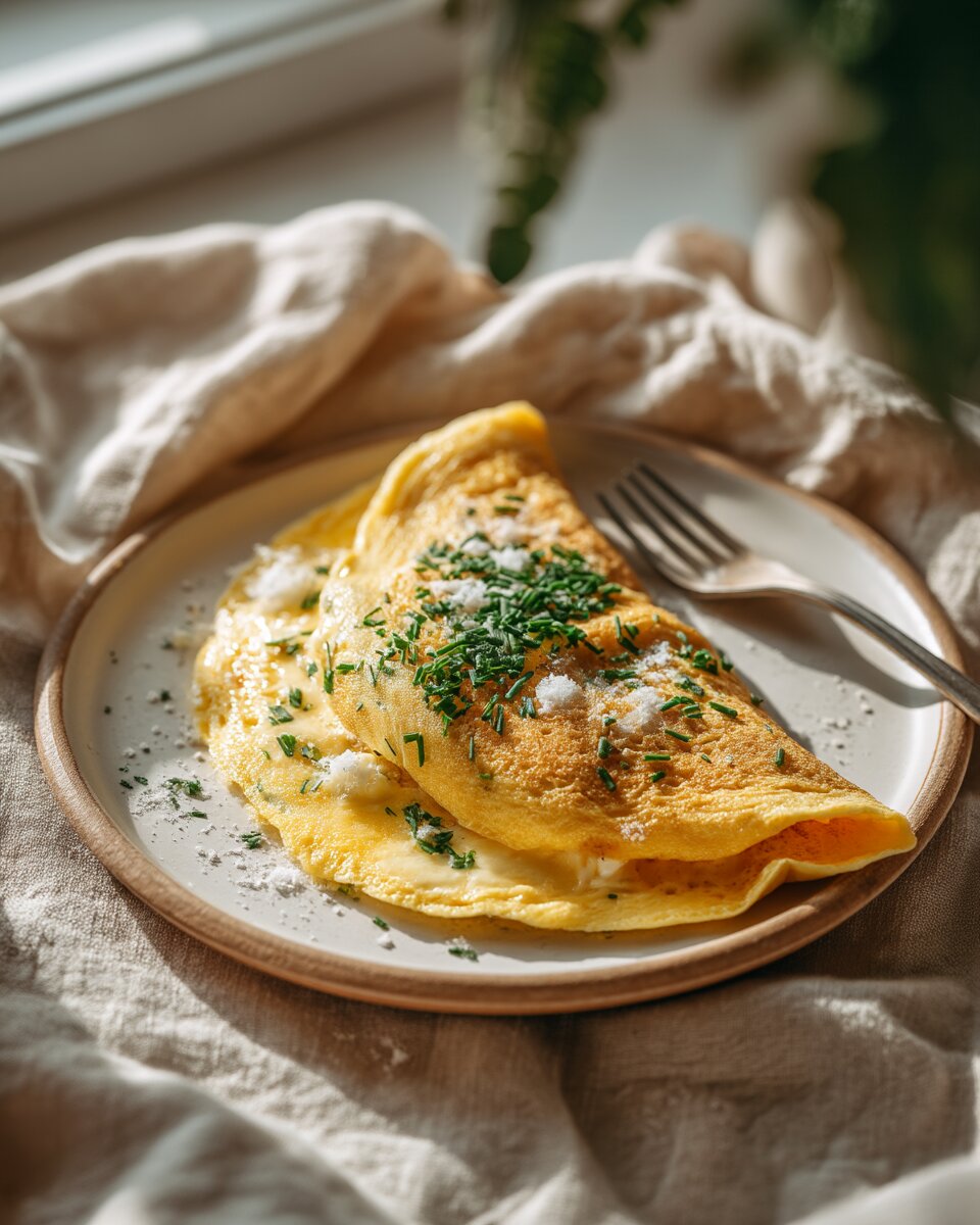 A Three-Egg Herb Omelette, Three Ways