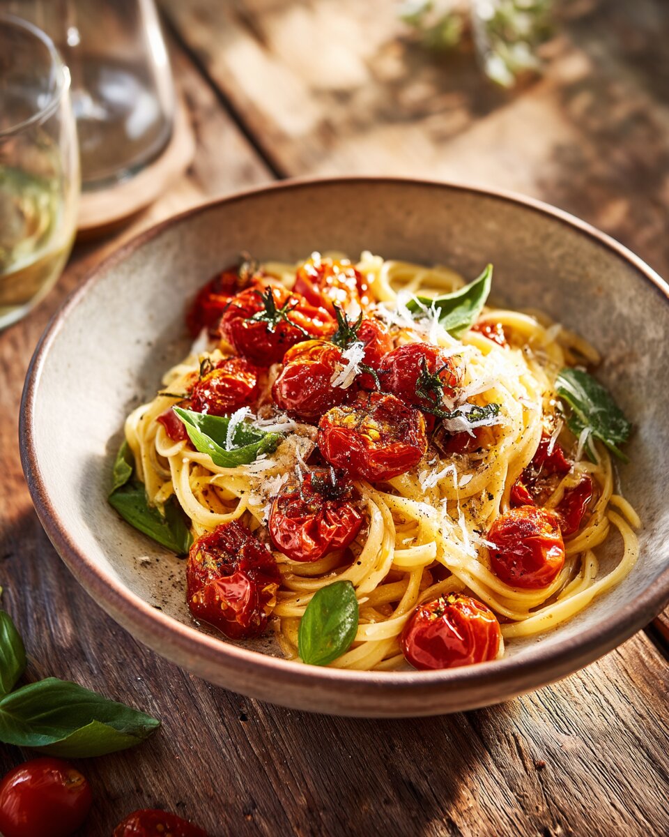 Roasted Cherry Tomato Pasta, End of Summer